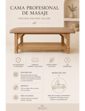 Cama Profesional para Masaje Orígen Encino / Zalam
