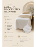 Colcha para mesa de masaje waffle 110x220