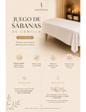 Kit de 2 sábanas para mesa de masaje -110grms .80x1.85x.10