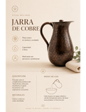 Jarra de agua de cobre