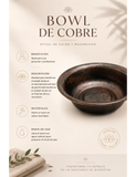 Bowl Lavapies de cobre martillado