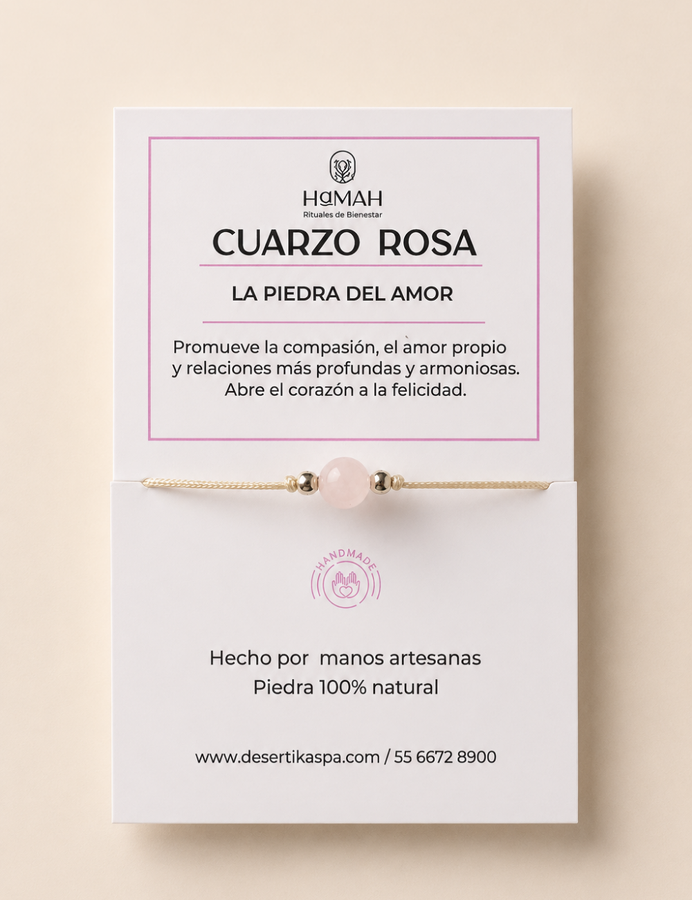 Pulsera Cuarzo Rosa