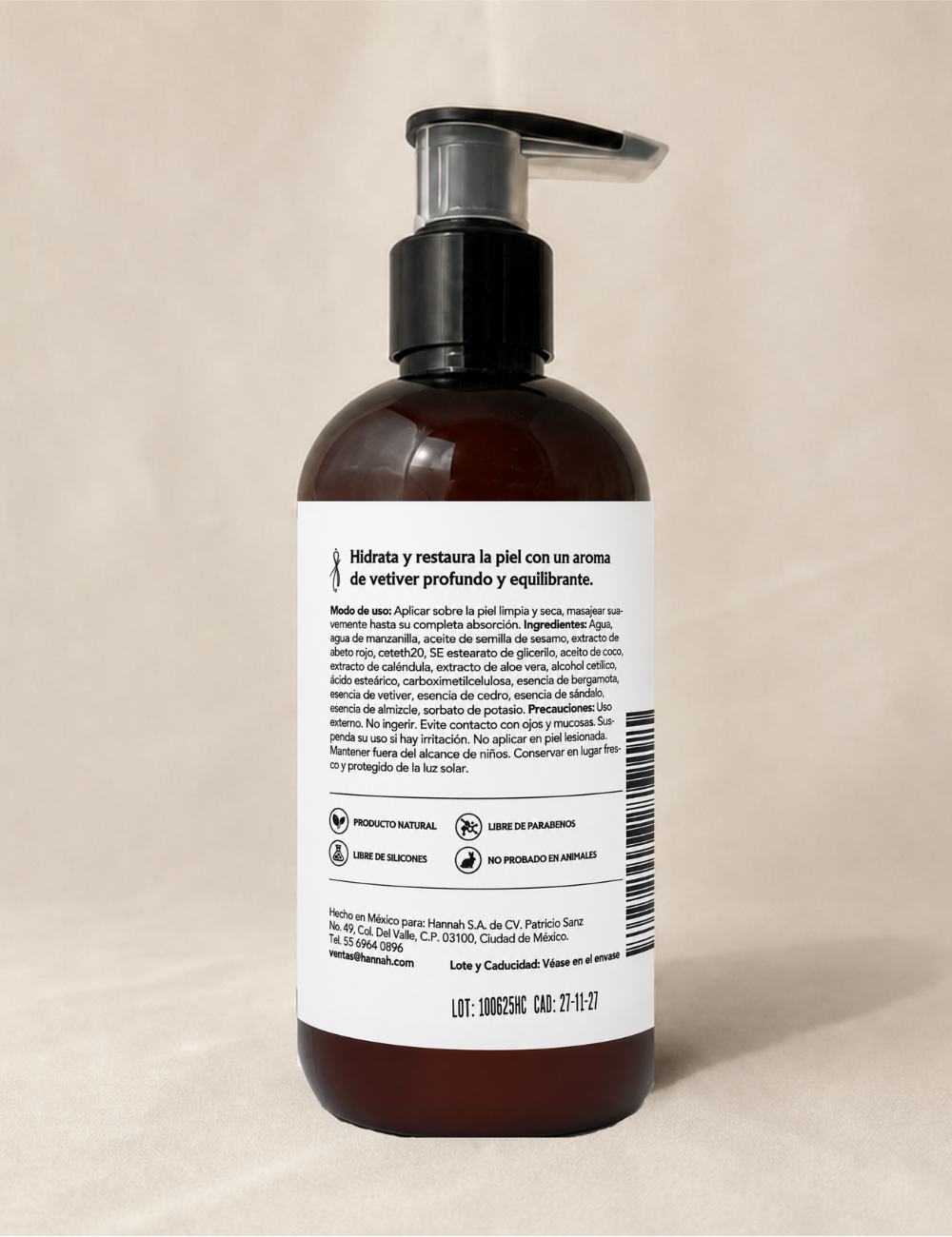 Body Cream Vetiver Blanc 250 ml