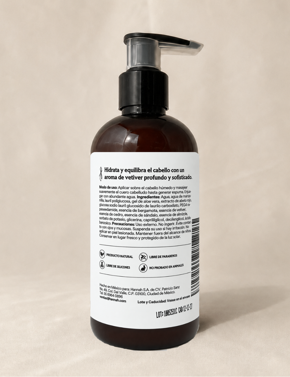 Shampoo Vetiver Blanc 250 ml