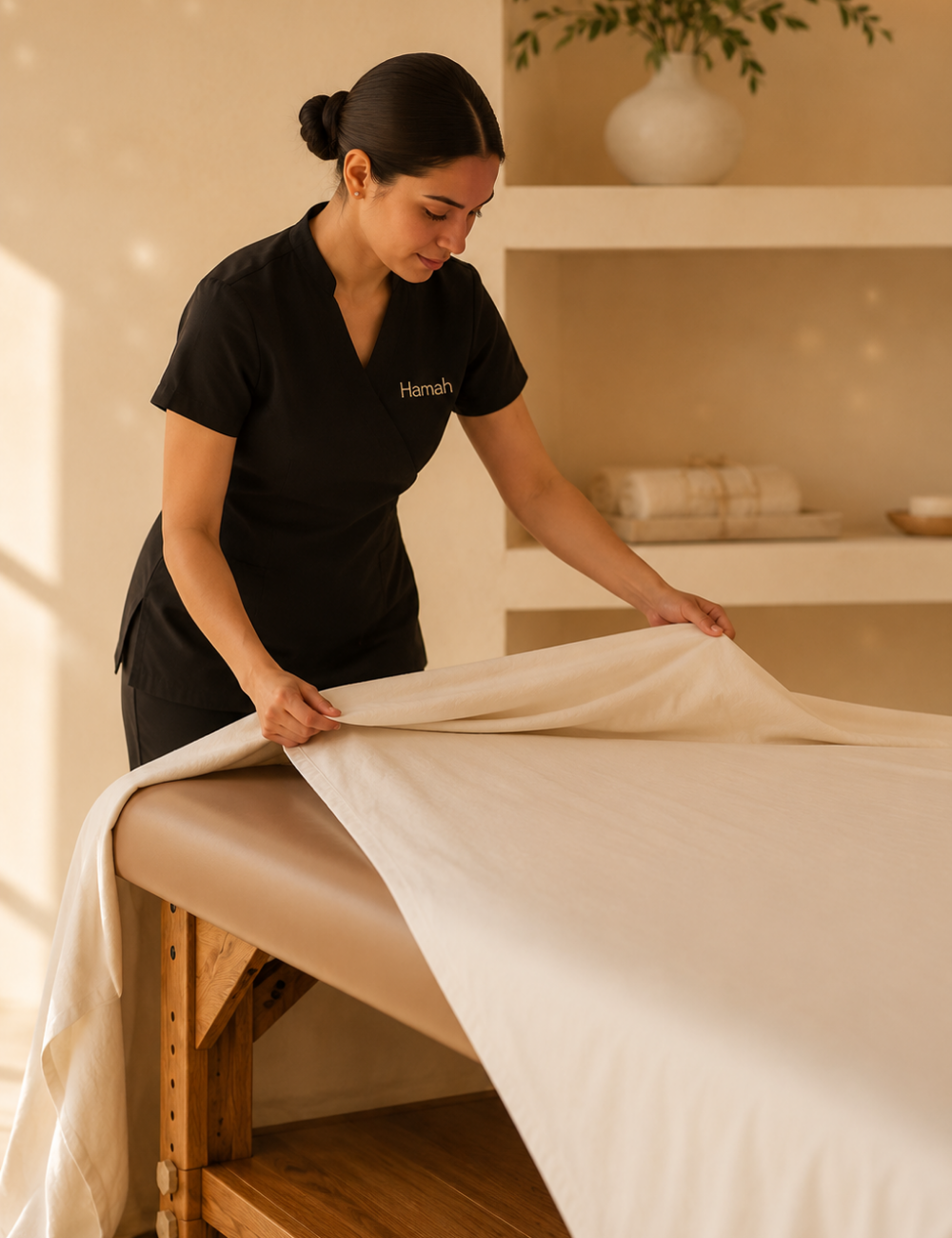Cama Profesional para Masaje - Orígen Pino