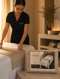 Kit de Carpetas Decorativas para Pie de Cama  y Almohada en Tela Italia Latte