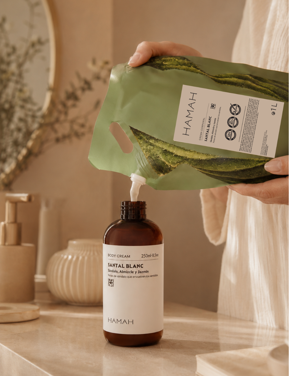Body Cream Santal Blanc 1 l