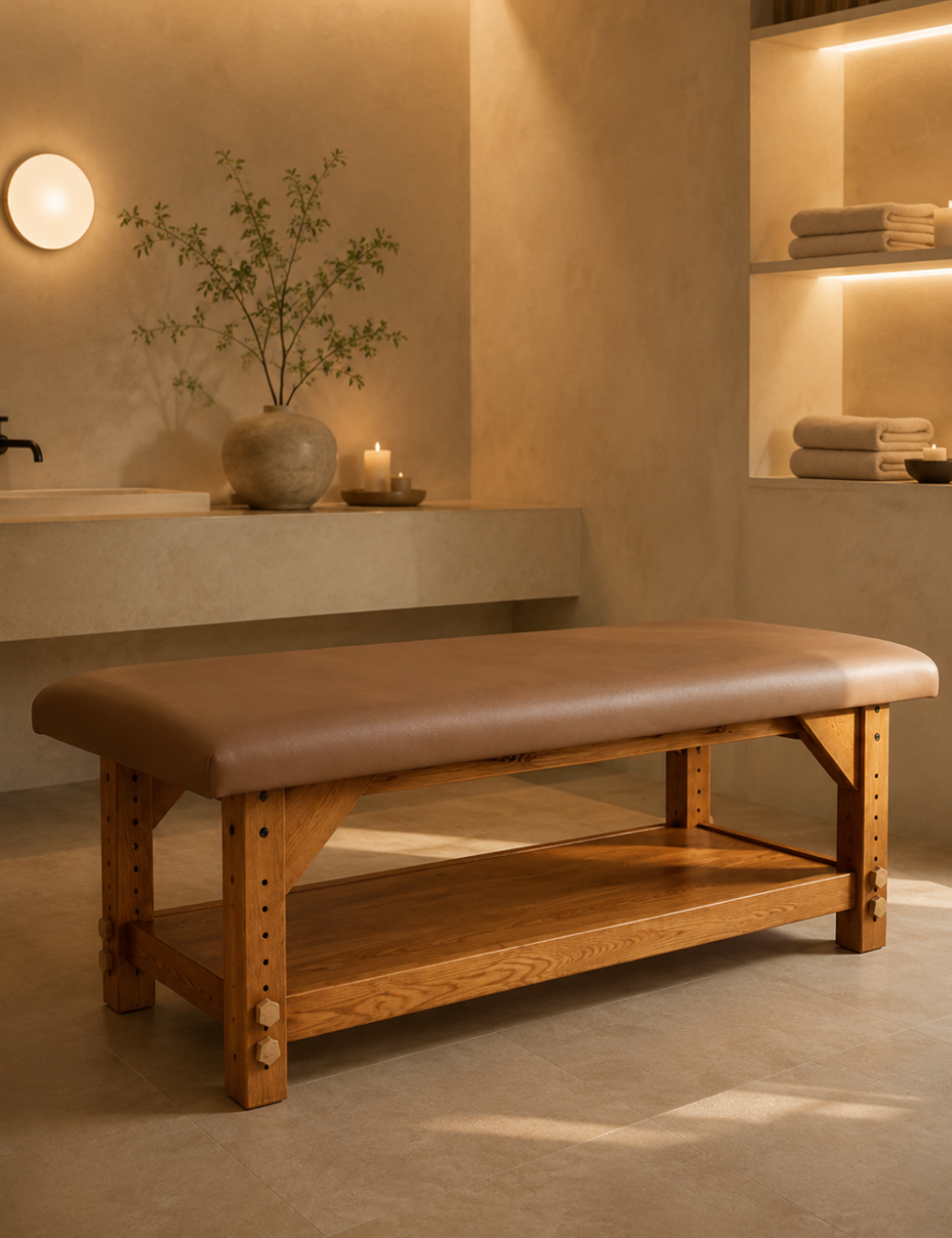 Cama Profesional para Masaje - Orígen Pino