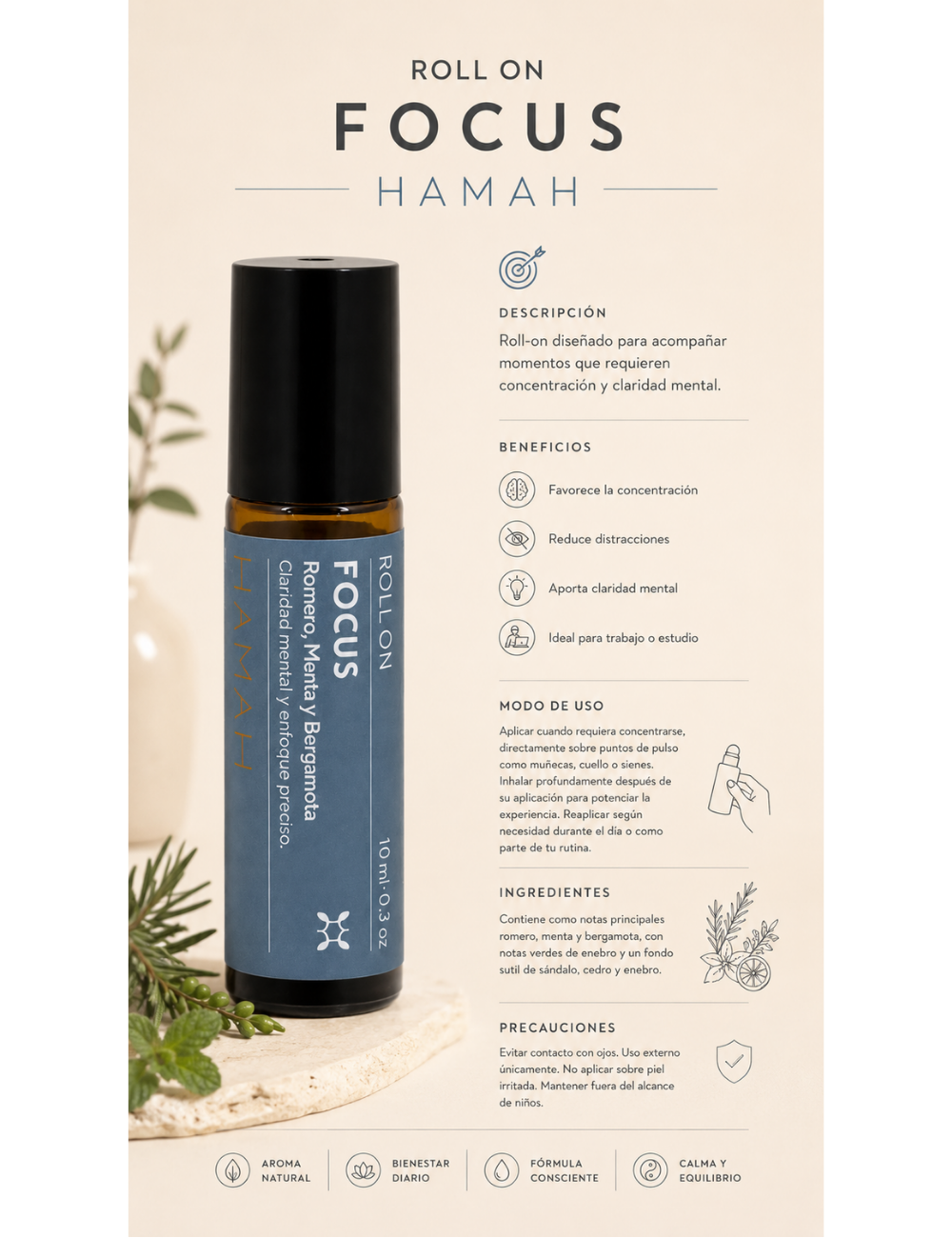 Roll On Focus 10 ml