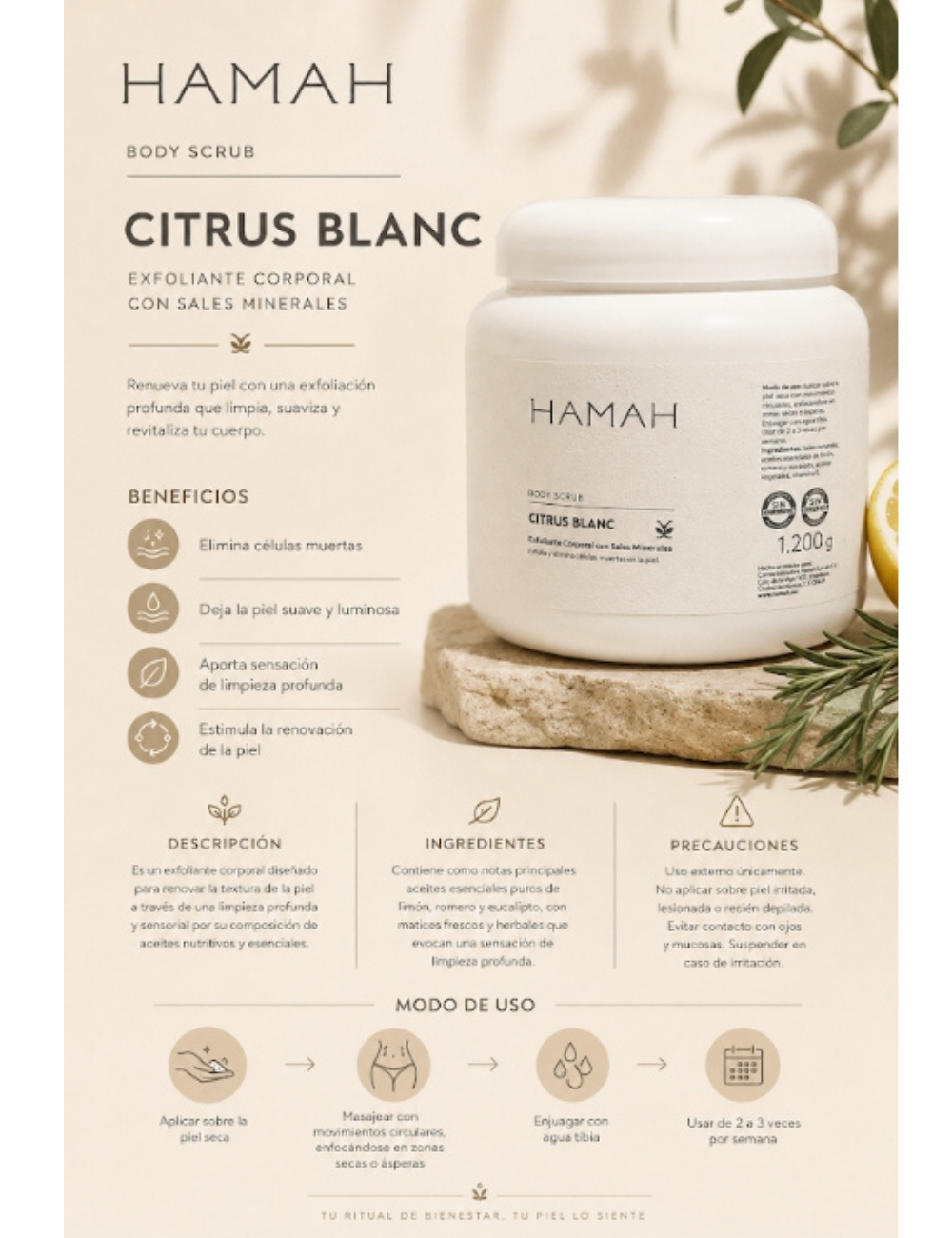 Body Scrub Citrus Blanc 1.2 kg