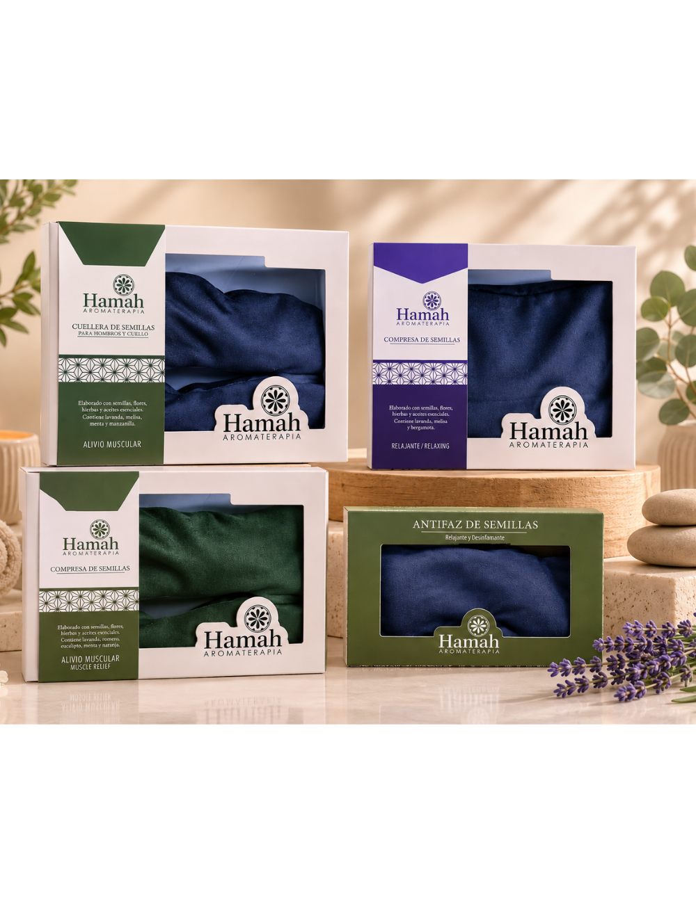 Antifaz de Semillas Lavanda