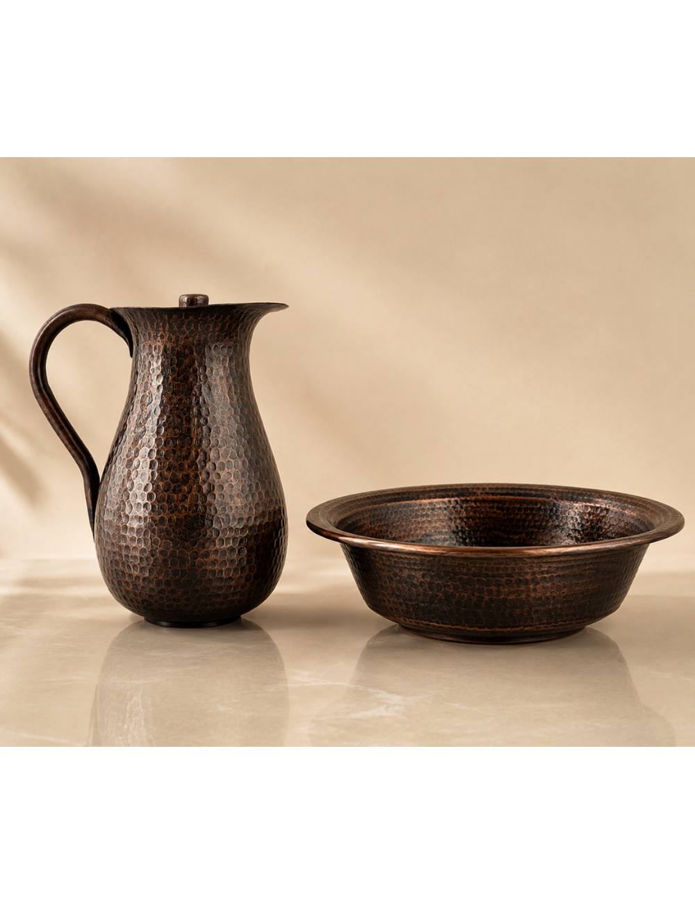 Bowl Lavapies de cobre martillado