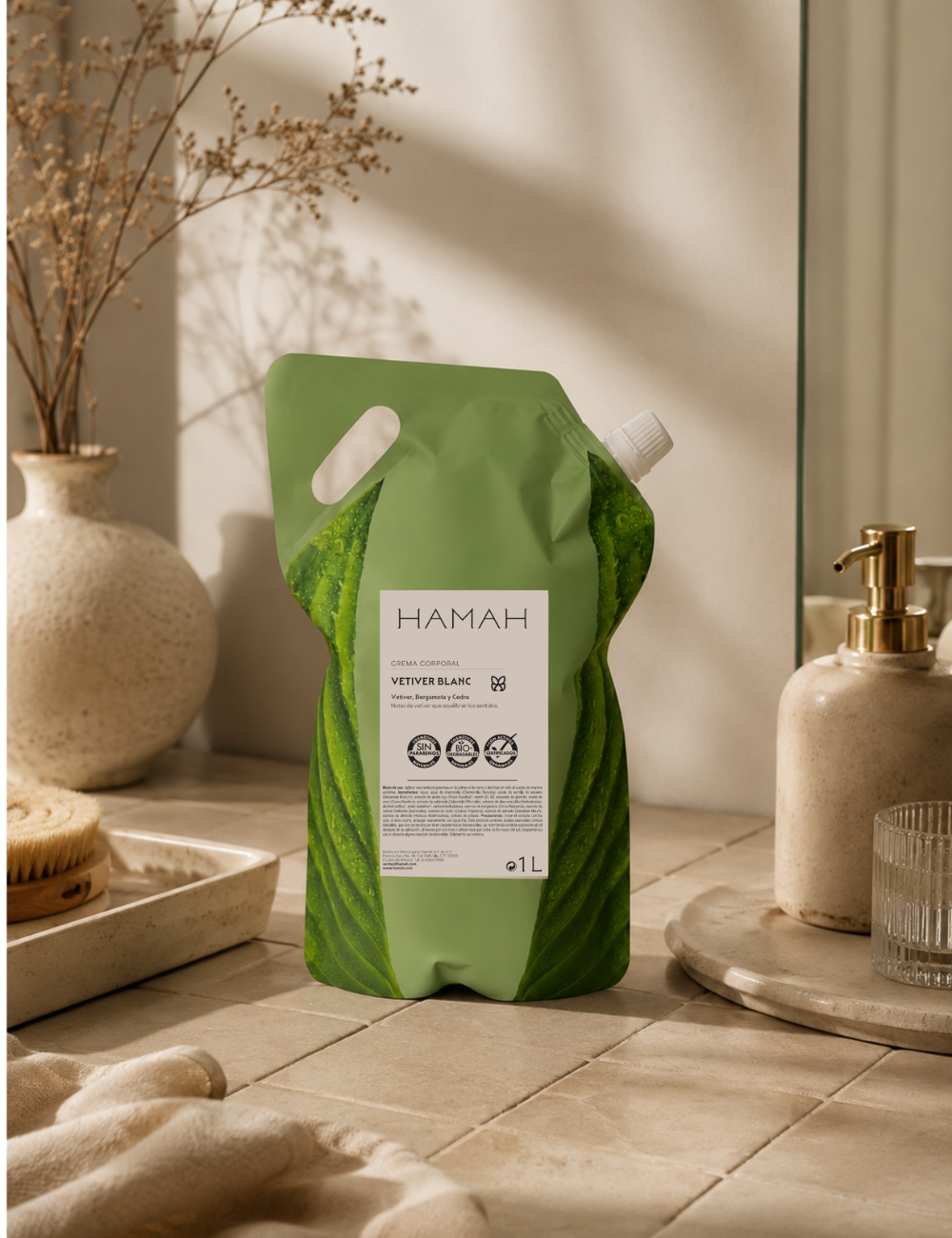 Body Cream Vetiver Blanc 1l