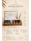 Exhibidor de Madera Aromaterapia Portátil