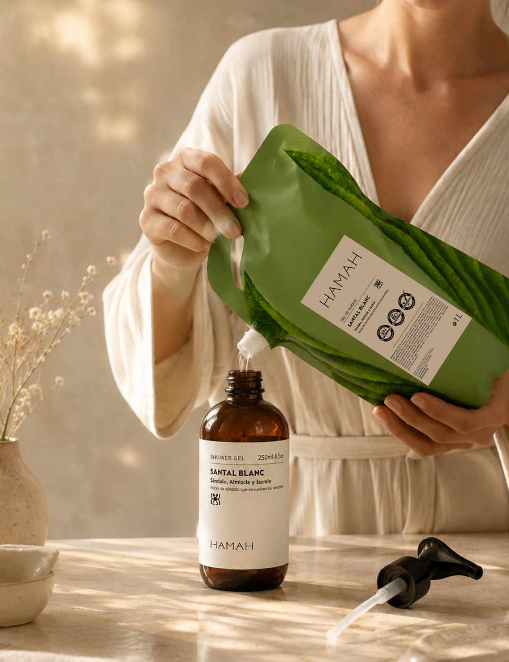 Shower Gel Santal Blanc 1 l