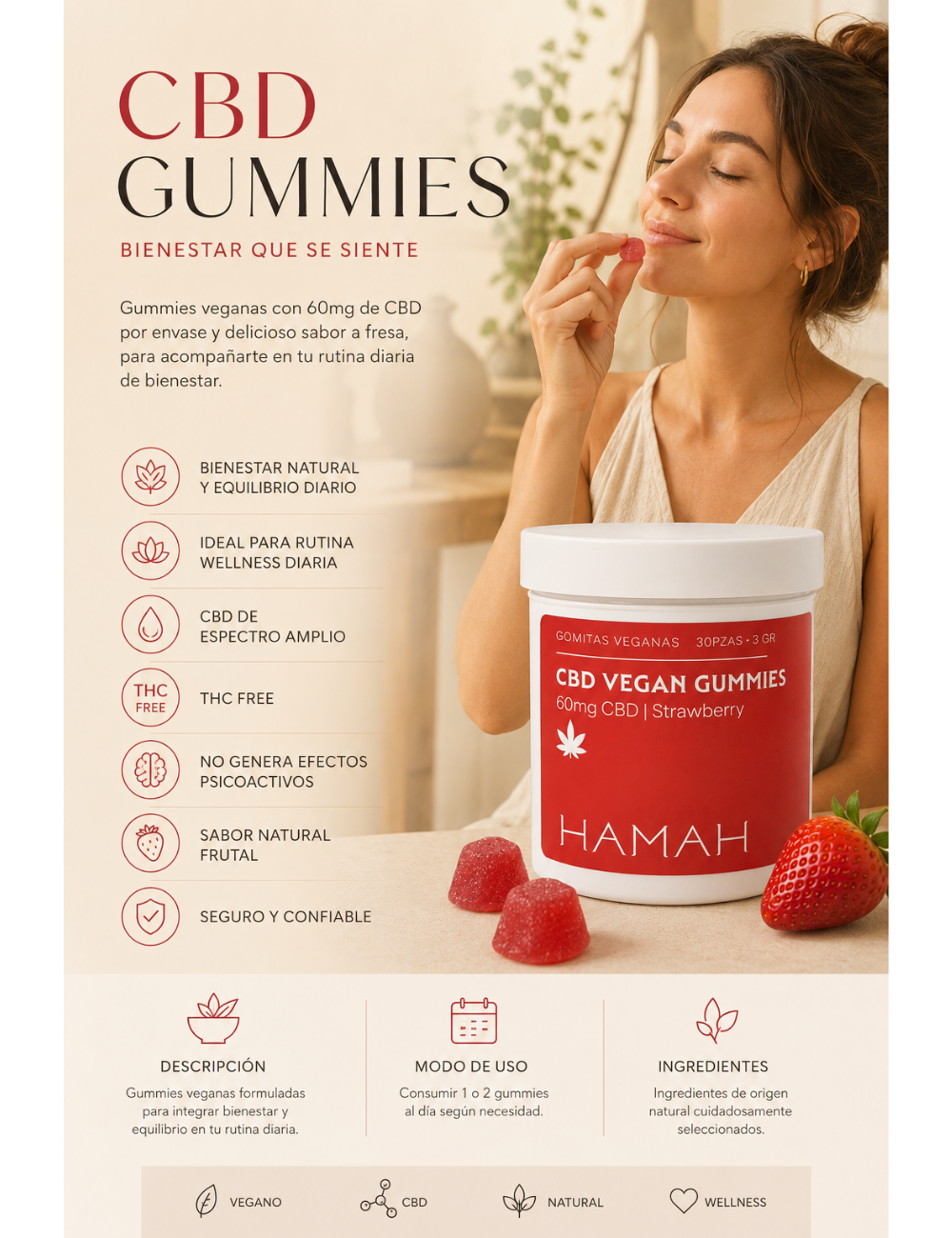 CBD Vegan Gummies 60 gr