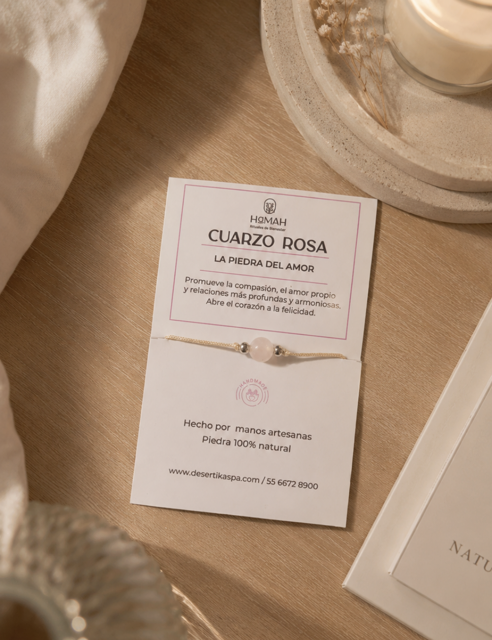 Pulsera Cuarzo Rosa
