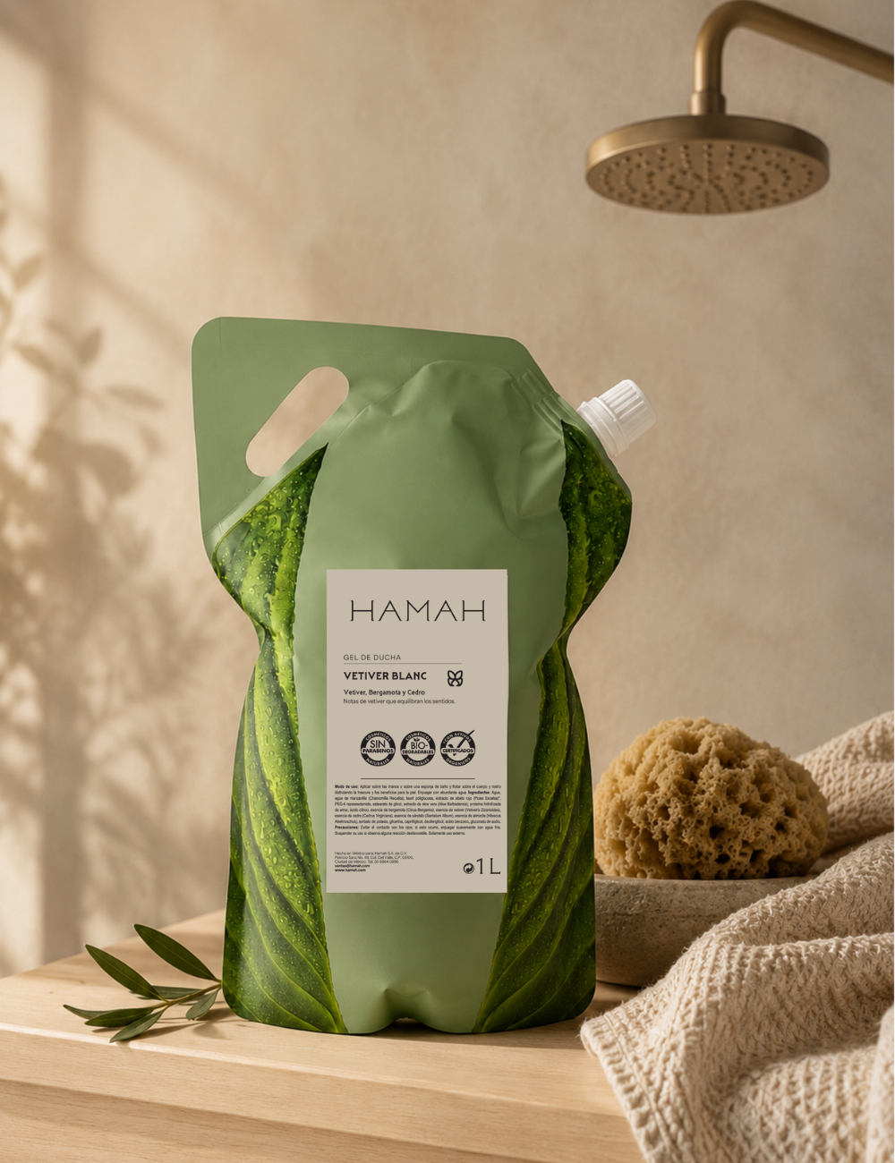 Shower Gel Vetiver Blanc 1 l