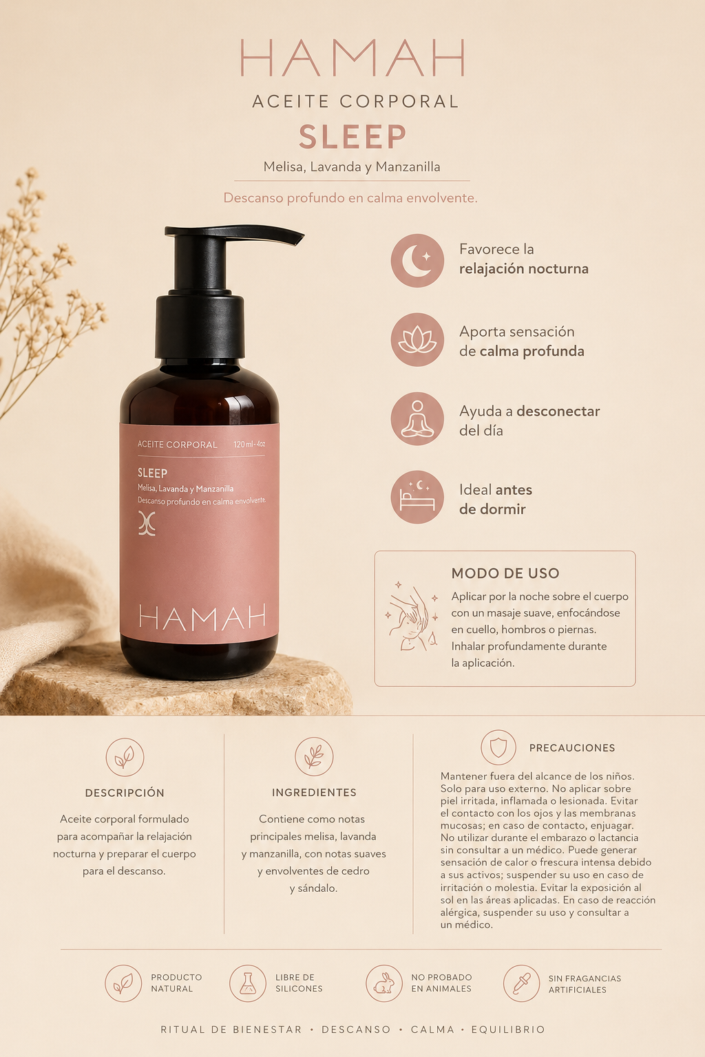 Aceite Corporal Sleep