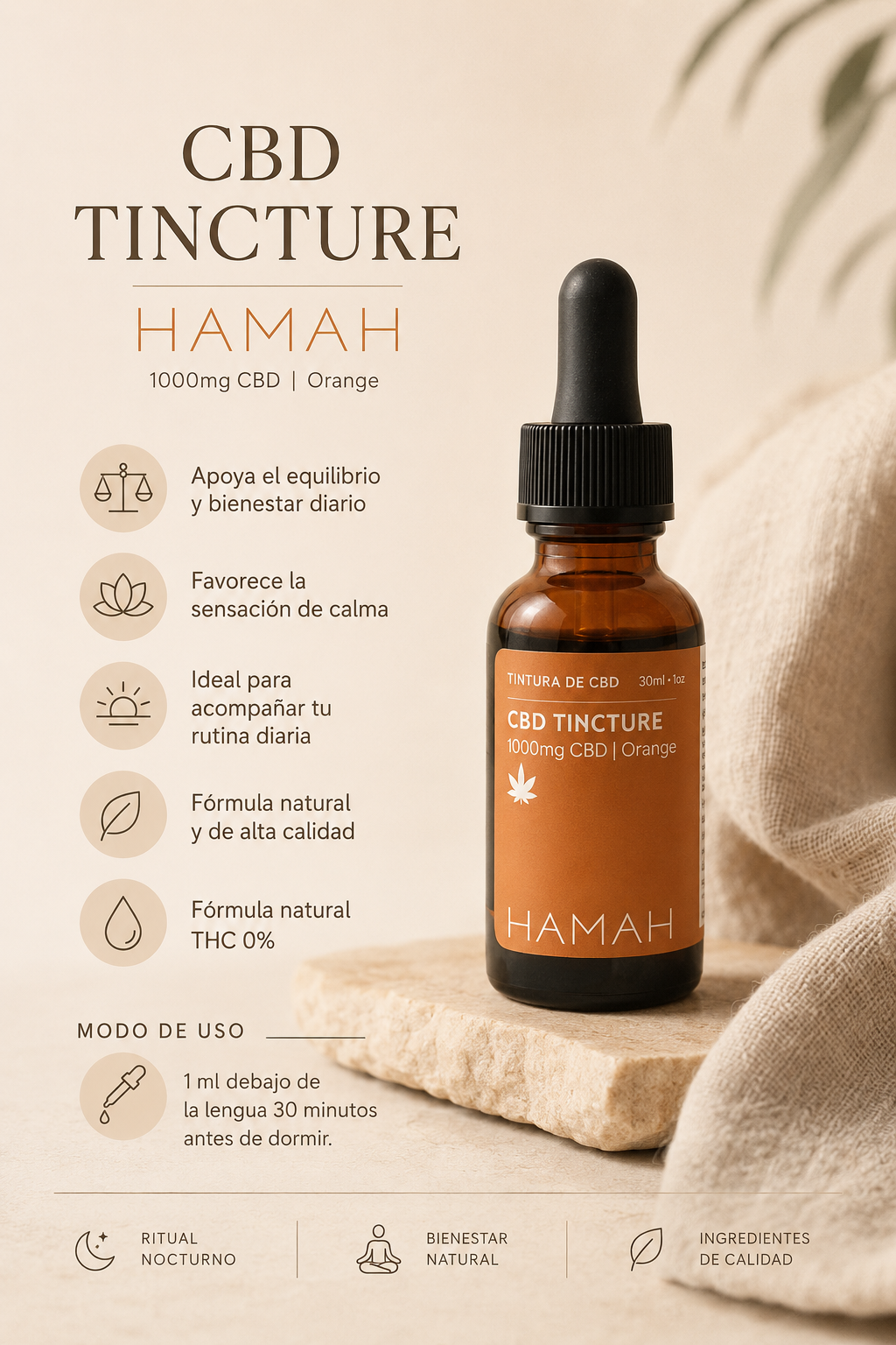 CBD 1000 mg Tincture Orange