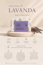 Jabon Artesanal de Lavanda