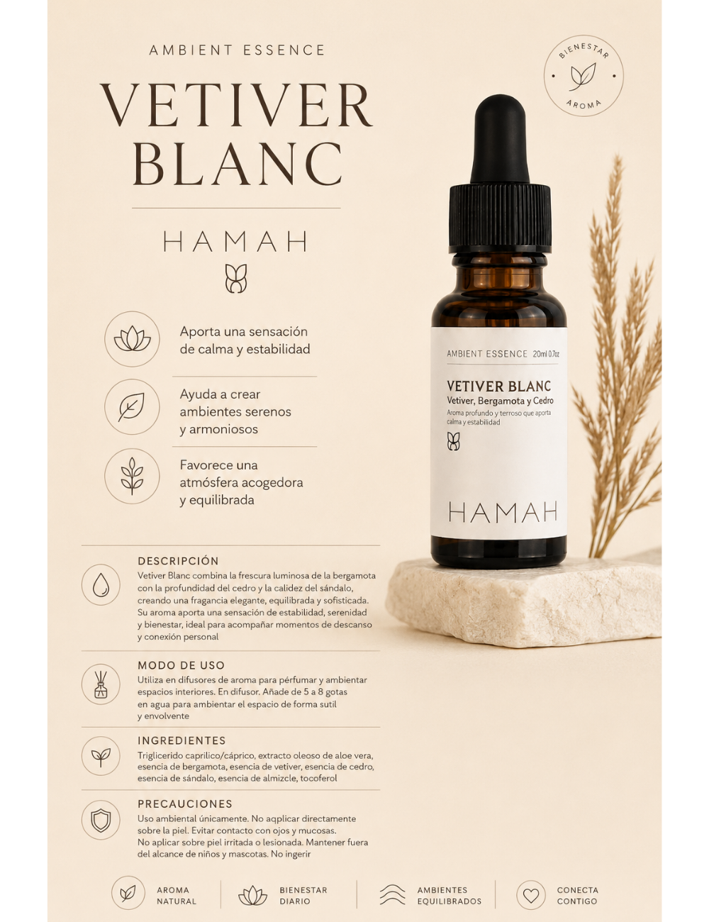 Ambient Essence Vetiver Blanc  20 ml