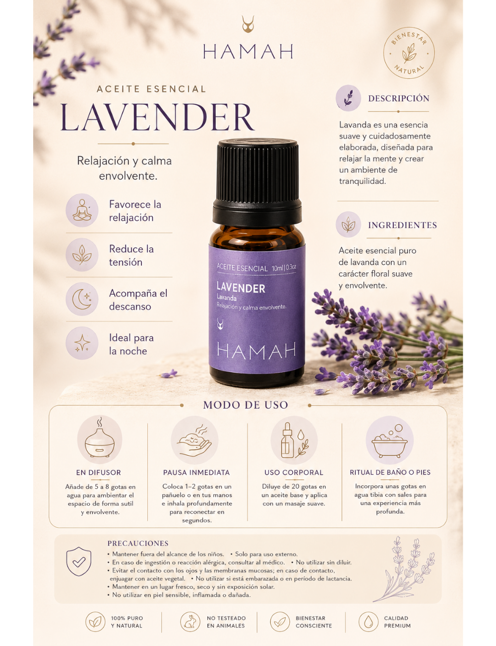 Aceite Esencial Lavanda 10ml