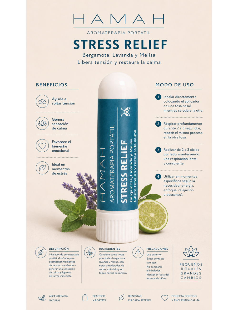 Aromaterapia Portatil Stress Relief