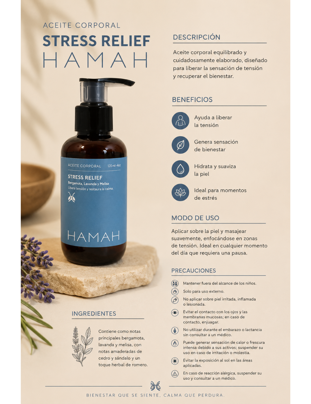 Aceite Corporal Stress Relief 120 ml