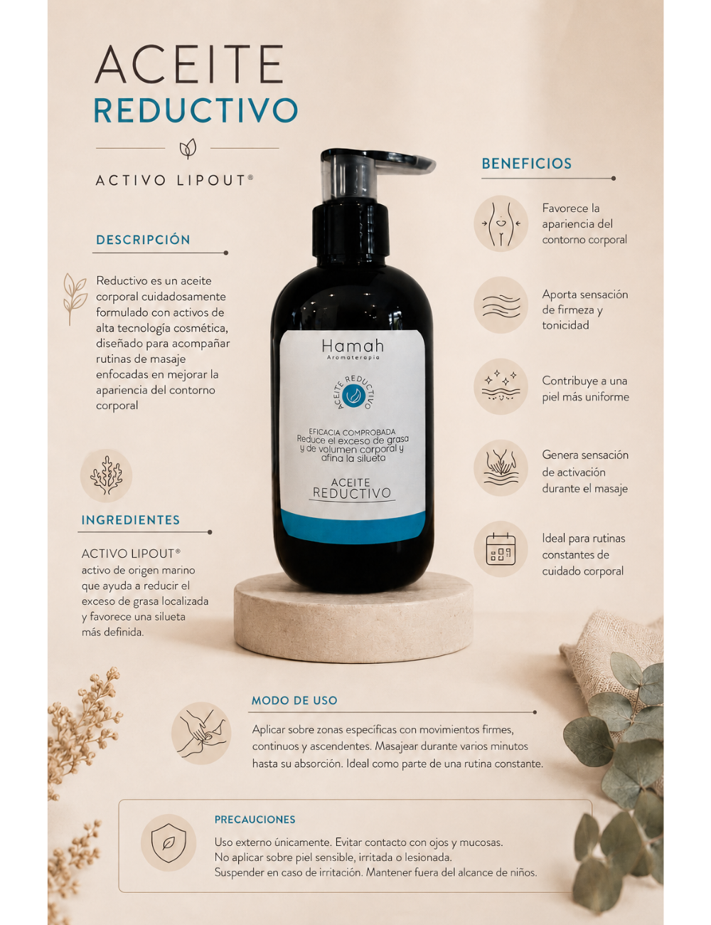 Aceite Reductivo 250 ml