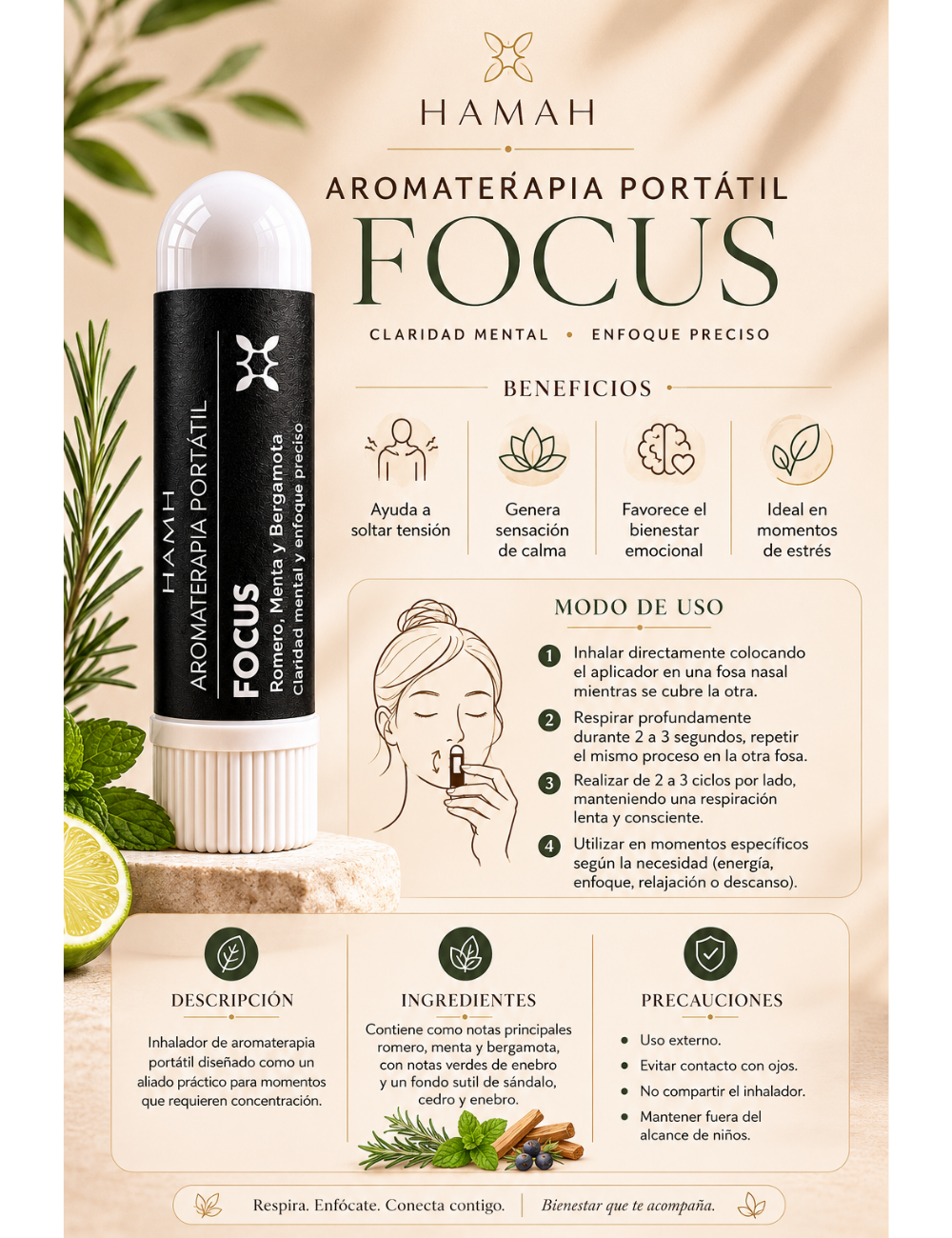 Aromaterapia Portatil Focus