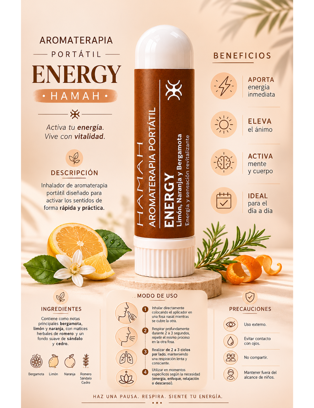 Aromaterapia Portatil Energy