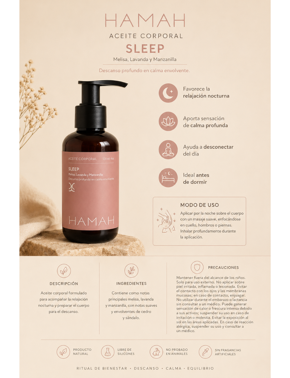 Aceite Corporal Sleep 120 ml